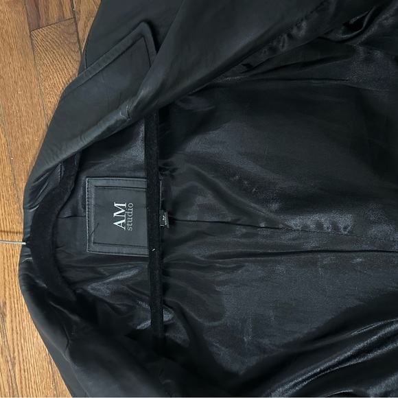 SOLD - AM STUDIO LAMB LEATHER COAT SIZE SMALL/X-SMALL - Picture 8 of 9